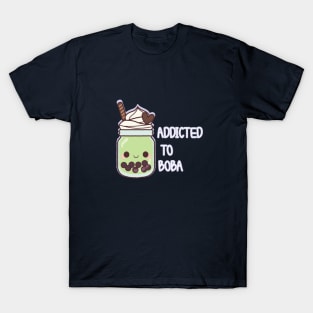 Addicted to Boba Kawaii Cute Art T-Shirt